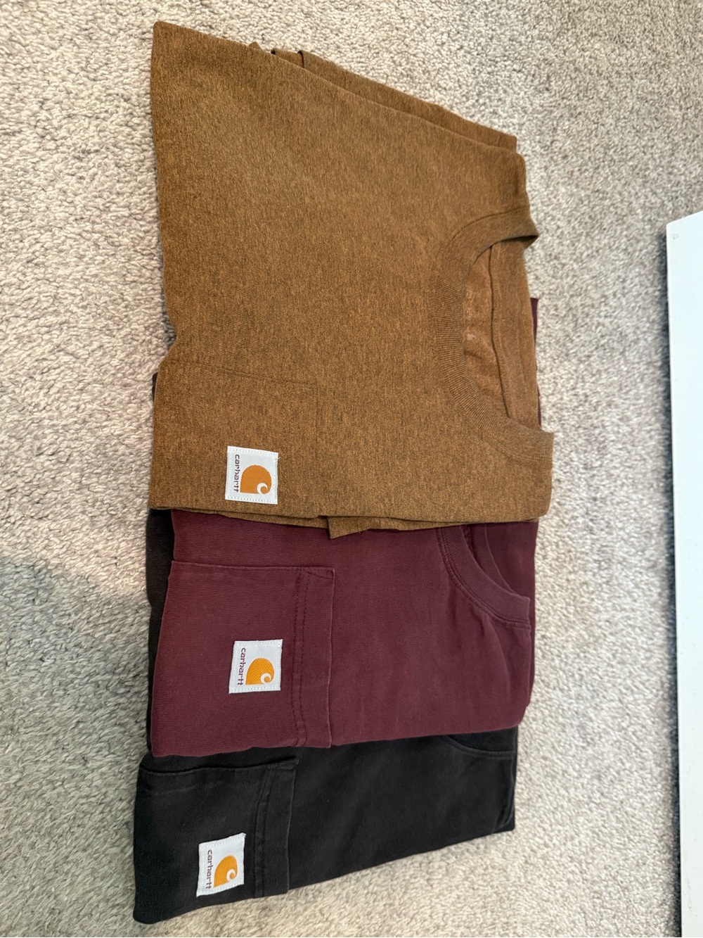 Carhartt Black Pocket Tee with Logo Print